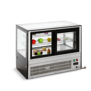 VENTUS, Vitrina refrigerada horizontal sobremesa cuadrada 100L, VP-100C